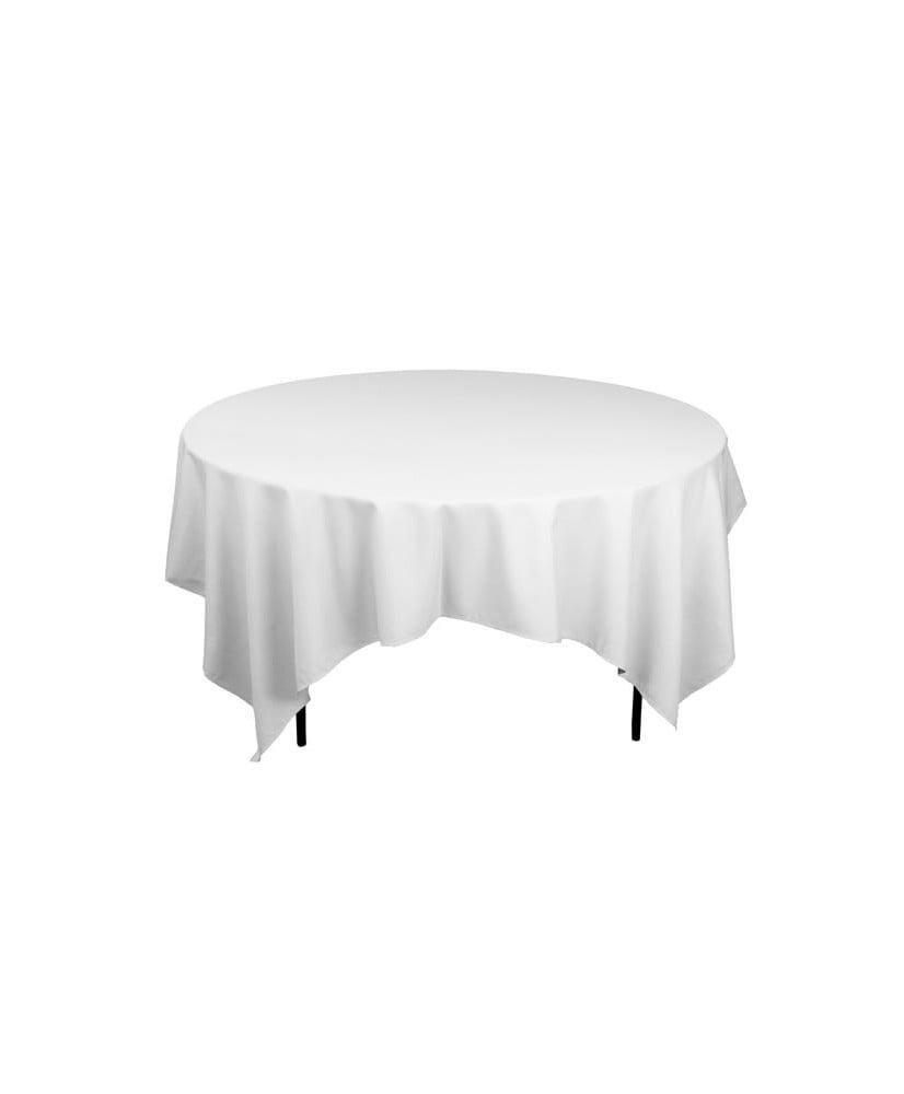 Nappe Carree Unie Blanche 240 X 240 Cm