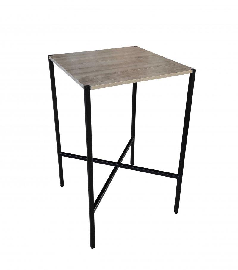 Mange Debout Kross Pliable Structure Noire Plateau Bois Gris